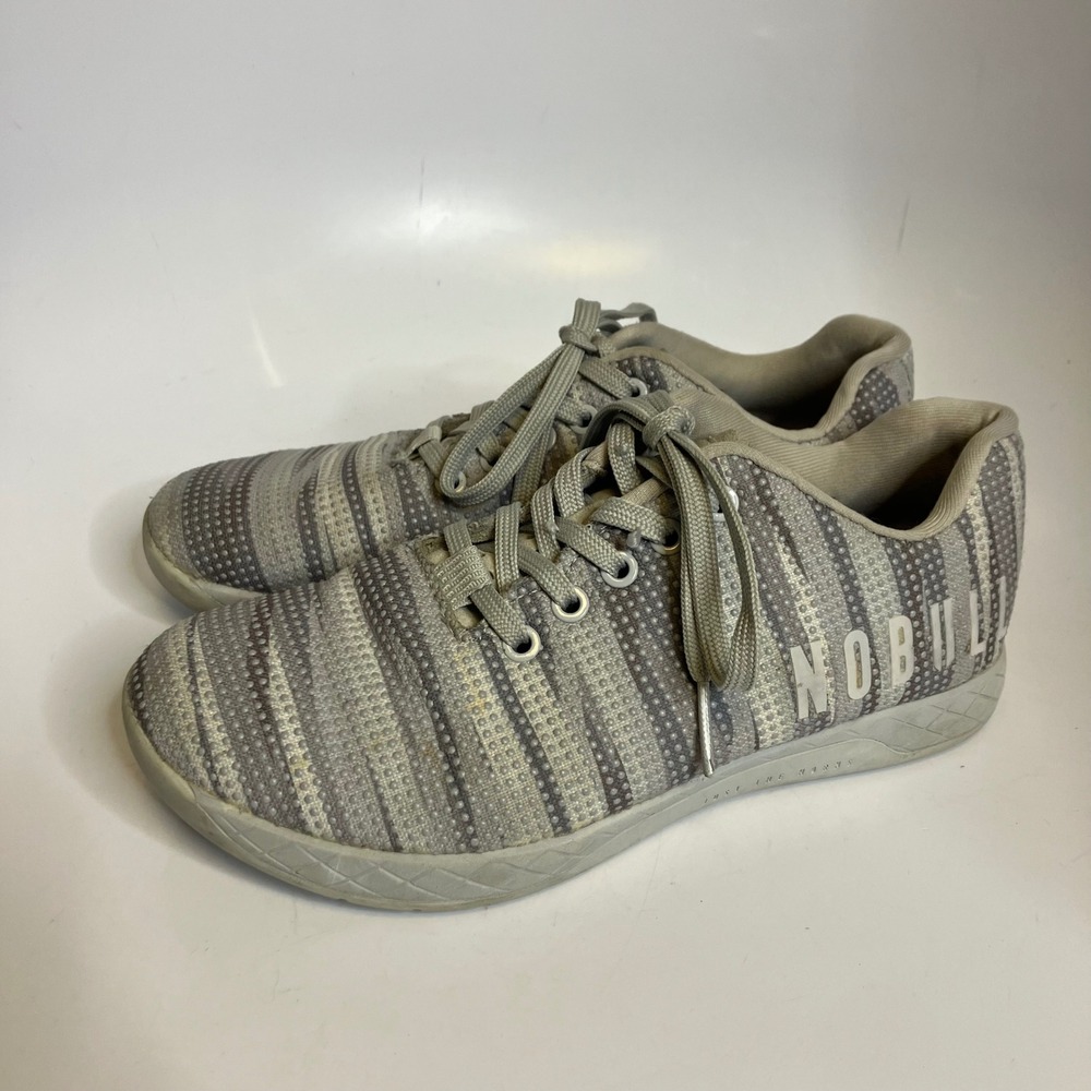 NOBULL trainer shoes sneakers ice burst style gay striped women's size‎ 8